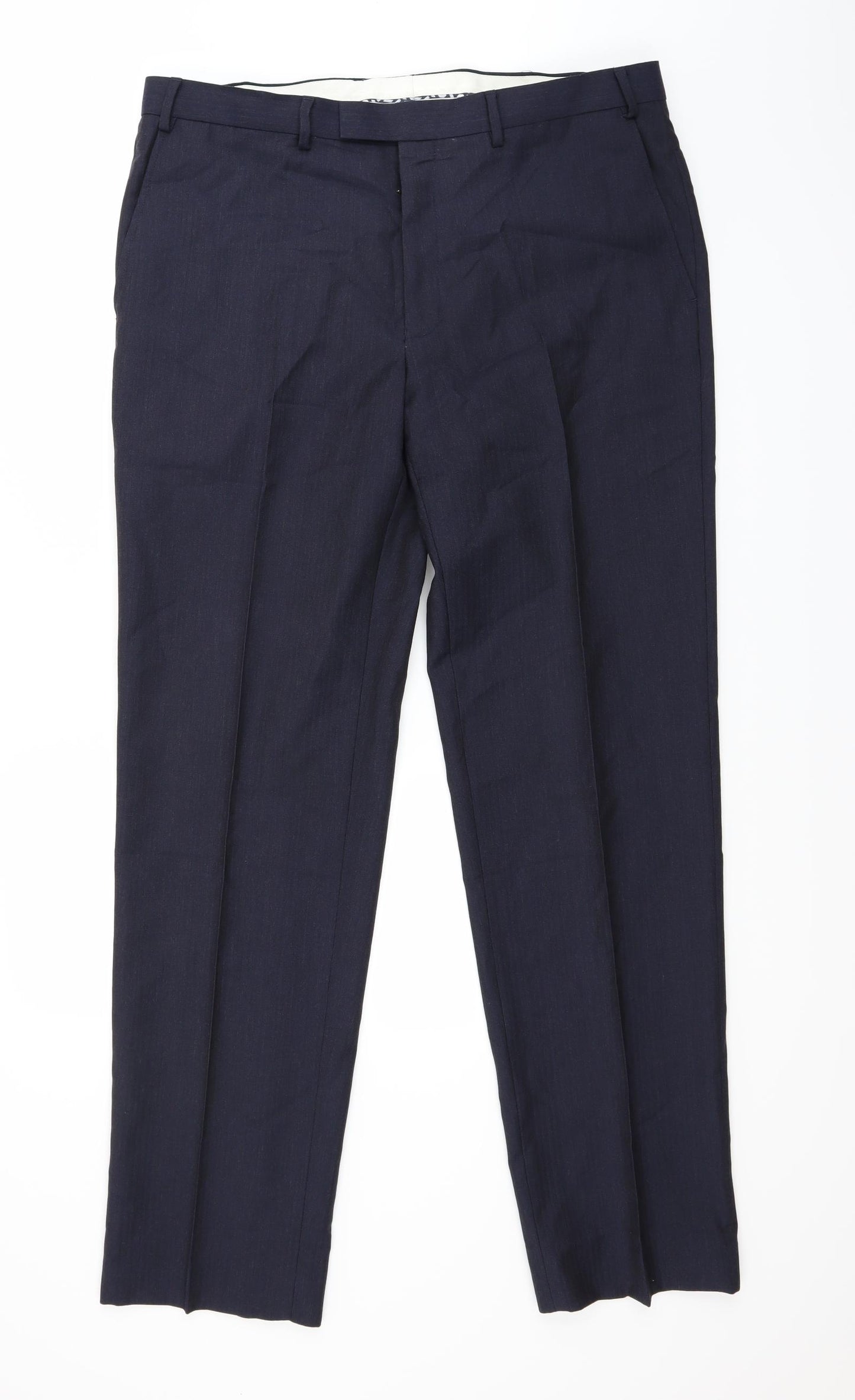 Marks and Spencer Mens Blue   Trousers  Size 38 L32 in