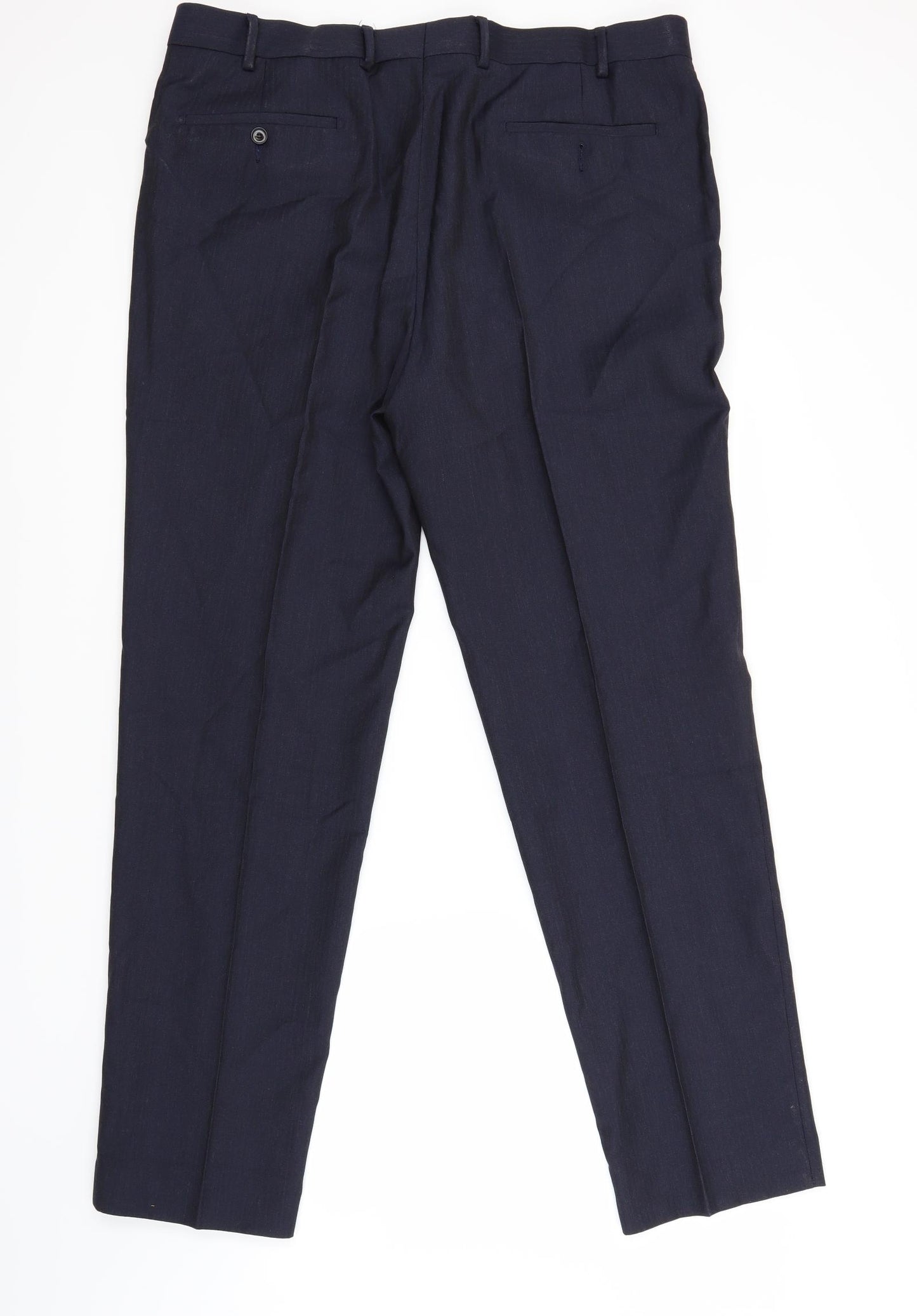 Marks and Spencer Mens Blue   Trousers  Size 38 L32 in
