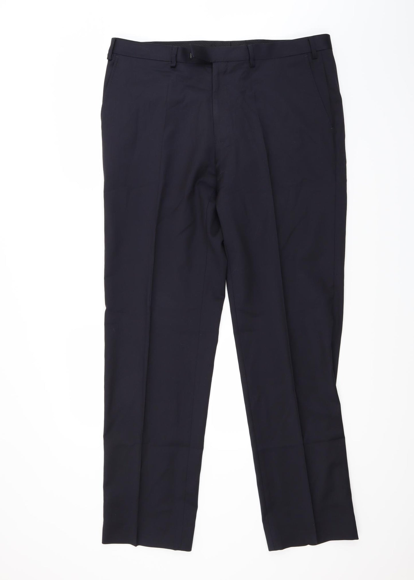 Marks and Spencer Mens Blue   Trousers  Size 38 L33 in