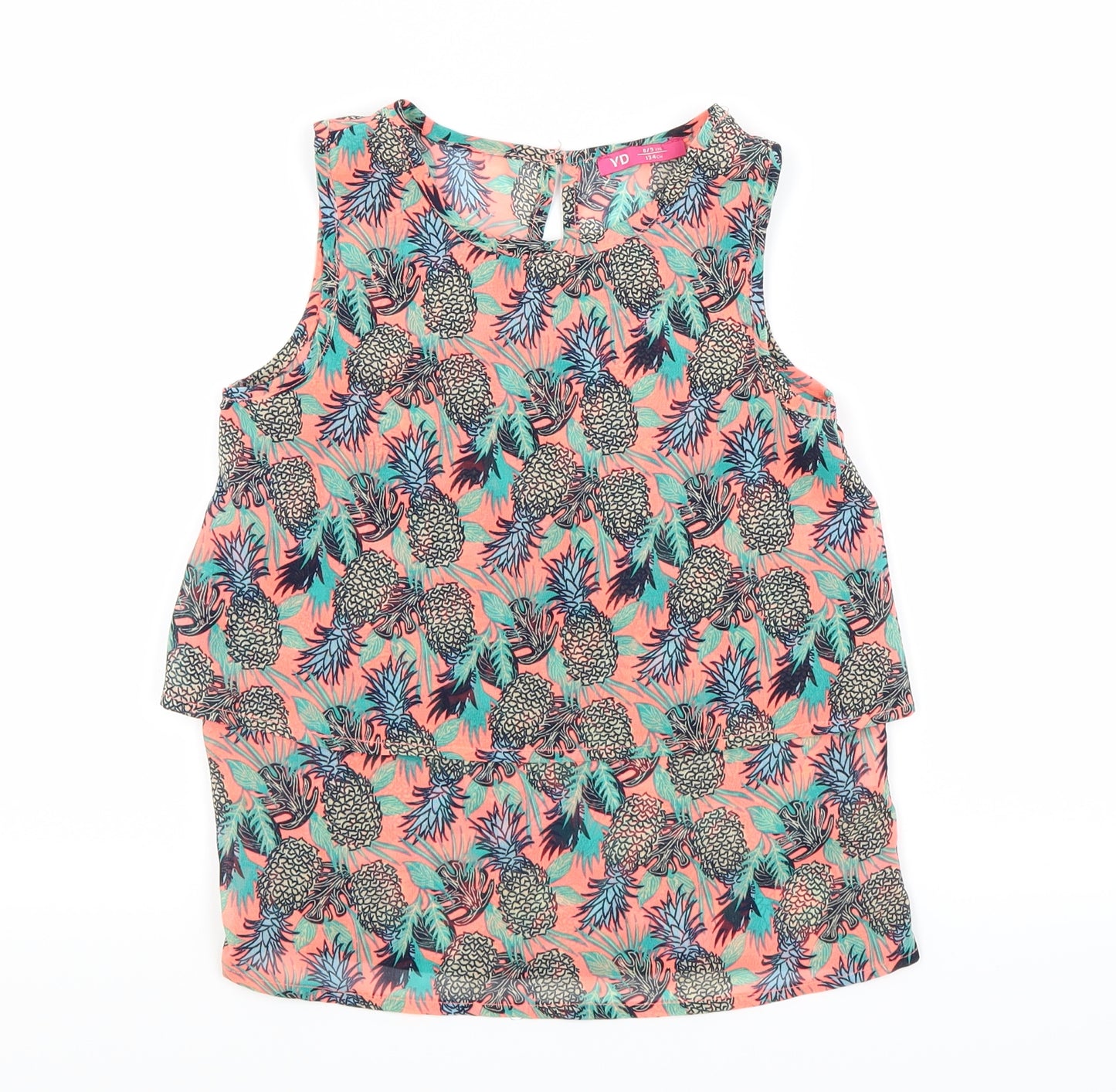 TU Girls Multicoloured Floral  Basic Blouse Size 7-8 Years