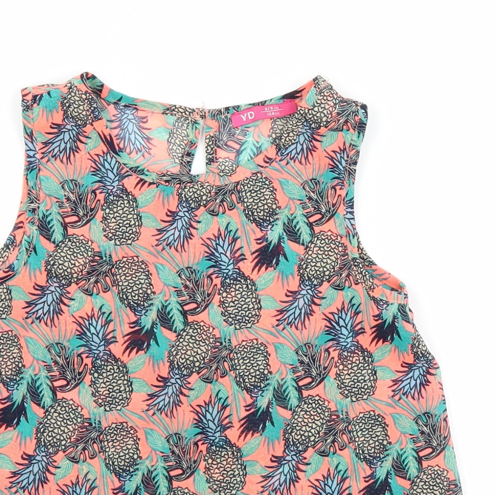 TU Girls Multicoloured Floral  Basic Blouse Size 7-8 Years