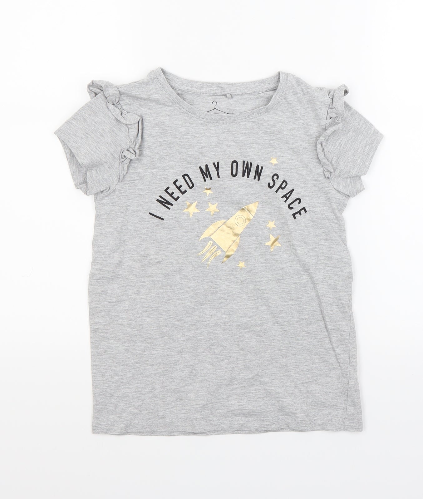 NEXT Girls Grey   Basic T-Shirt Size 10 Years