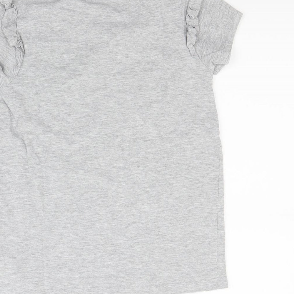 NEXT Girls Grey   Basic T-Shirt Size 10 Years