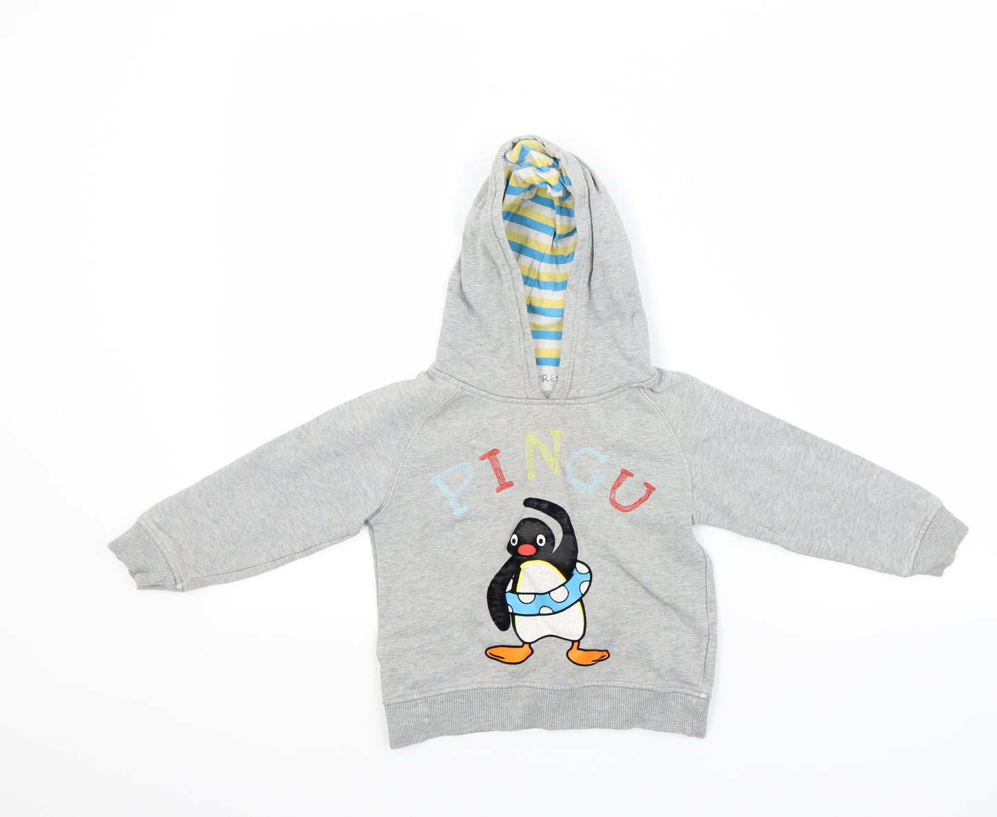 Marks and Spencer Boys Grey   Pullover Hoodie Size 3-4 Years