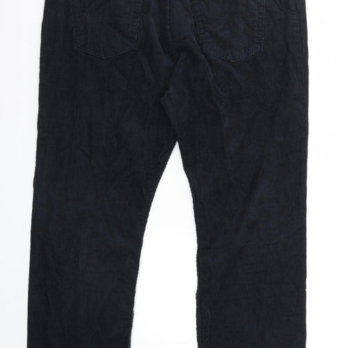Marks and Spencer Mens Blue  Velvet Trousers  Size 42 in L30 in