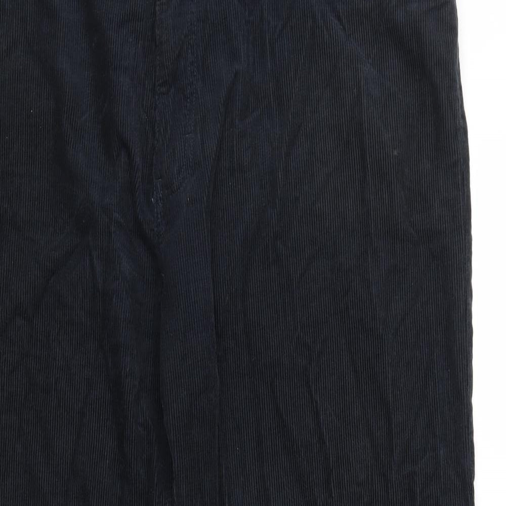 Marks and Spencer Mens Blue  Velvet Trousers  Size 42 in L30 in