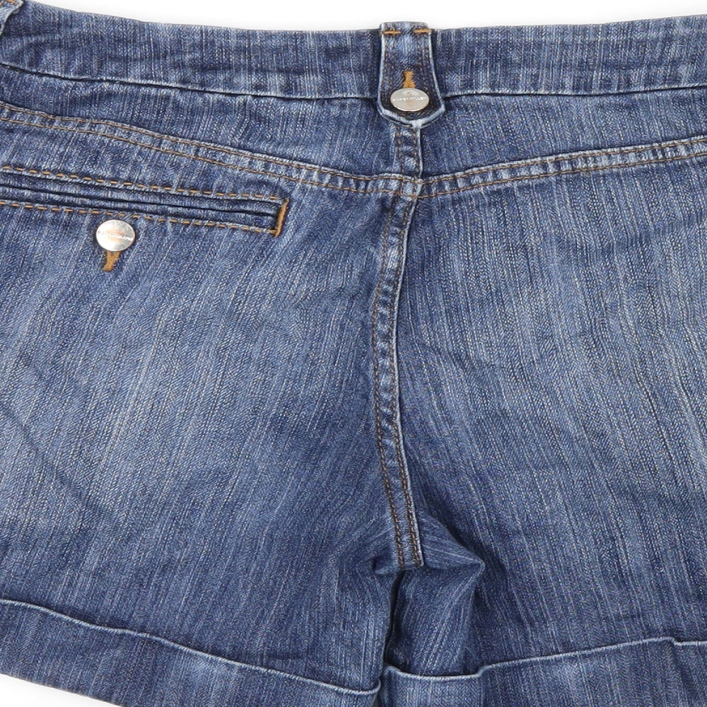 Karen Millen Womens Blue  Denim Boyfriend Shorts Size 12