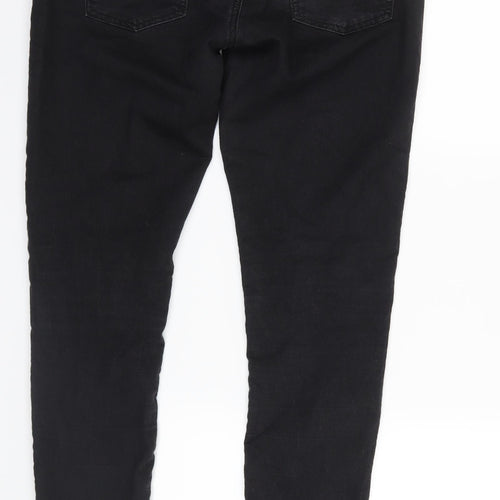 Gap 1969 Womens Black  Denim Straight Jeans Size 32 in L30 in