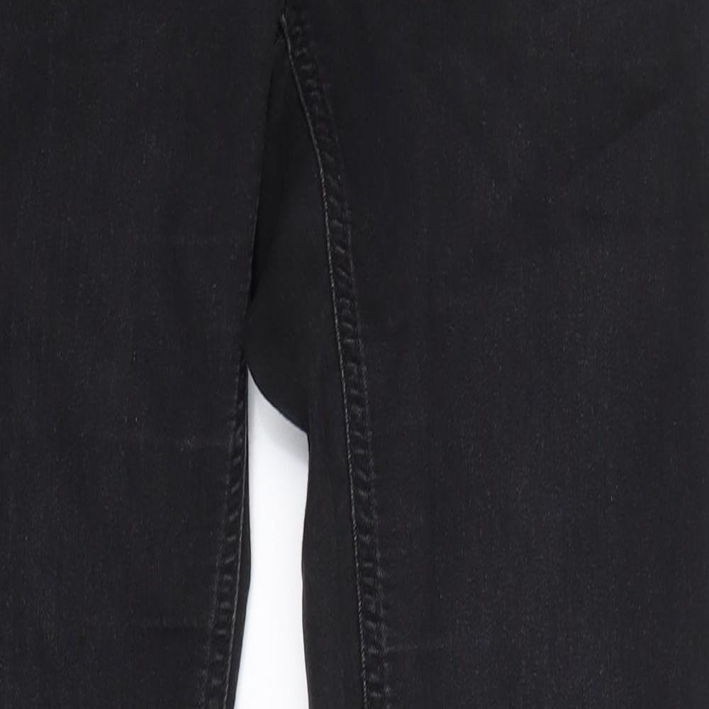 Gap 1969 Womens Black  Denim Straight Jeans Size 32 in L30 in