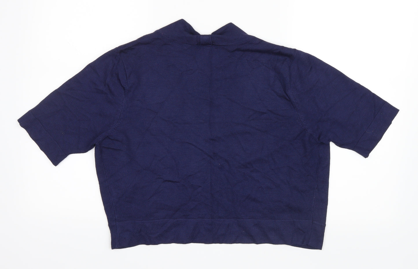 BHS Womens Blue  Knit Cardigan Jumper Size 16