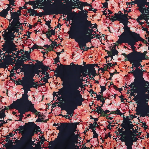 New Look Womens Blue Floral  Shift  Size 10
