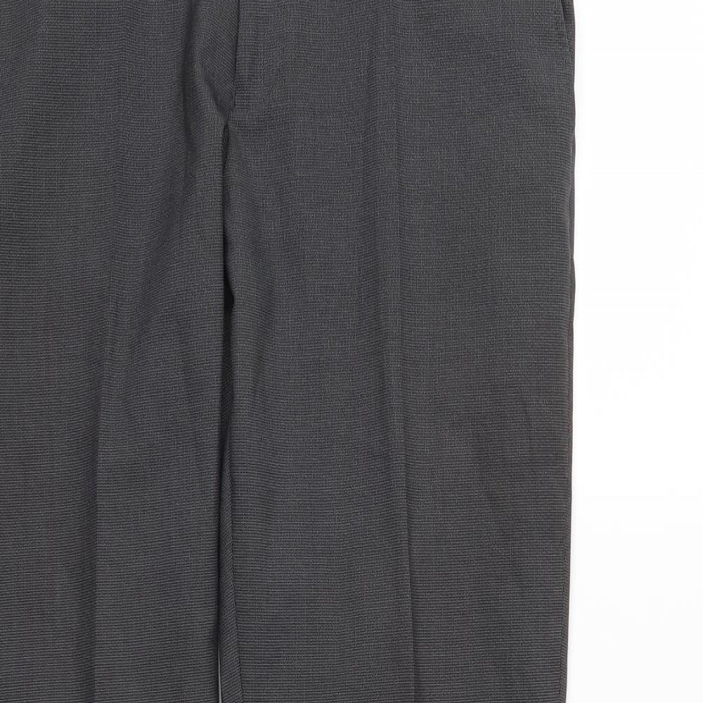 NEXT Mens Grey  Rayon Trousers  Size 32 L31 in