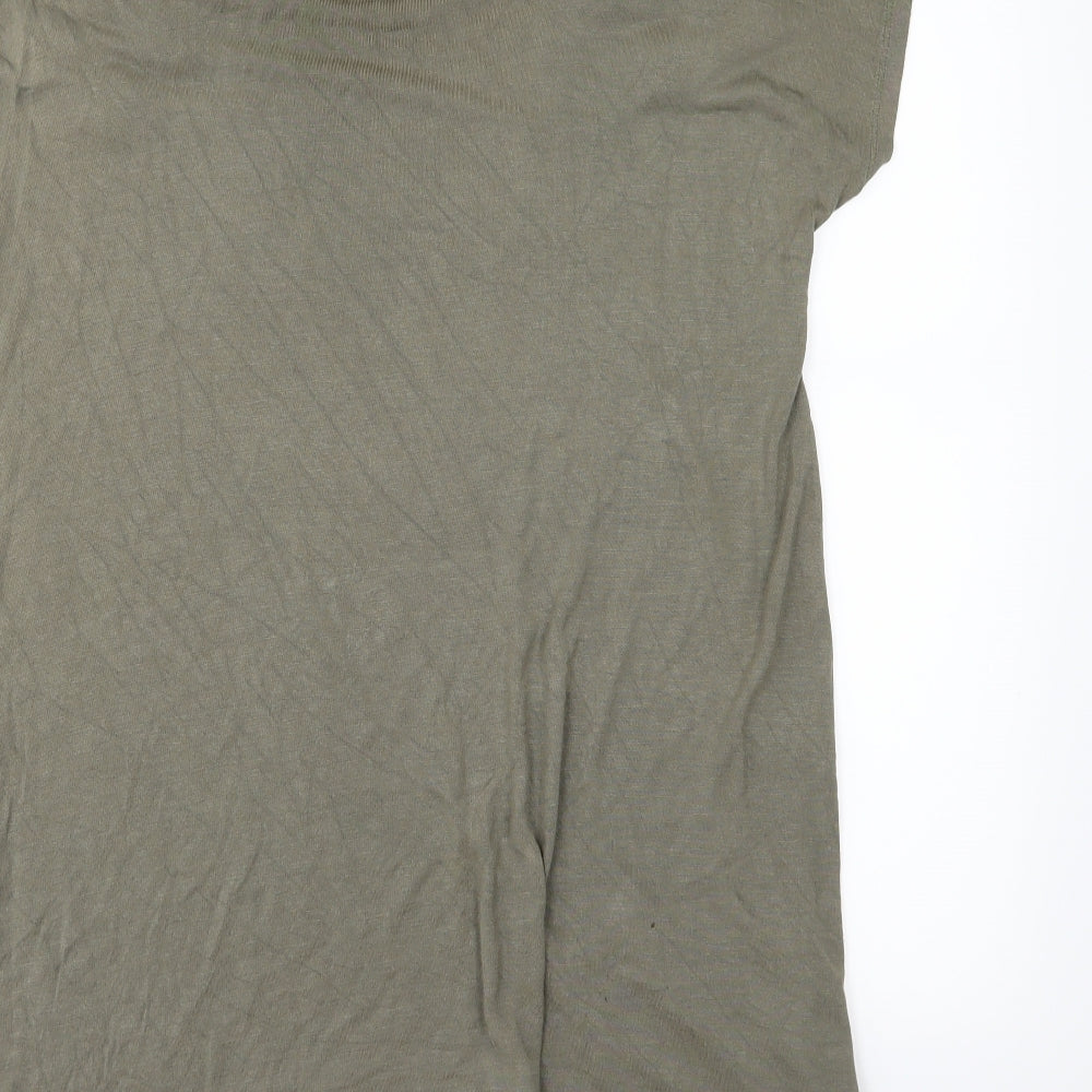 H&M Womens Green  Jersey Basic T-Shirt Size M