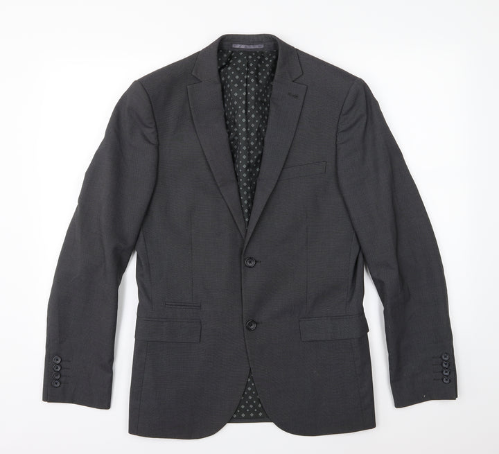 NEXT Mens Grey  Rayon Jacket Suit Jacket Size 38