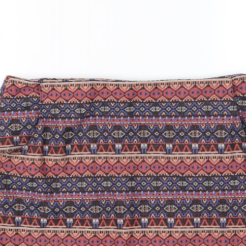 New Look Womens Multicoloured Striped  A-Line Skirt Size 14