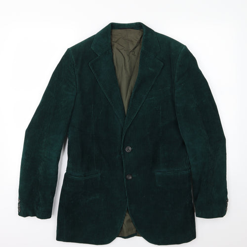Harbarry Mens Green  Corduroy Jacket Suit Jacket Size 36