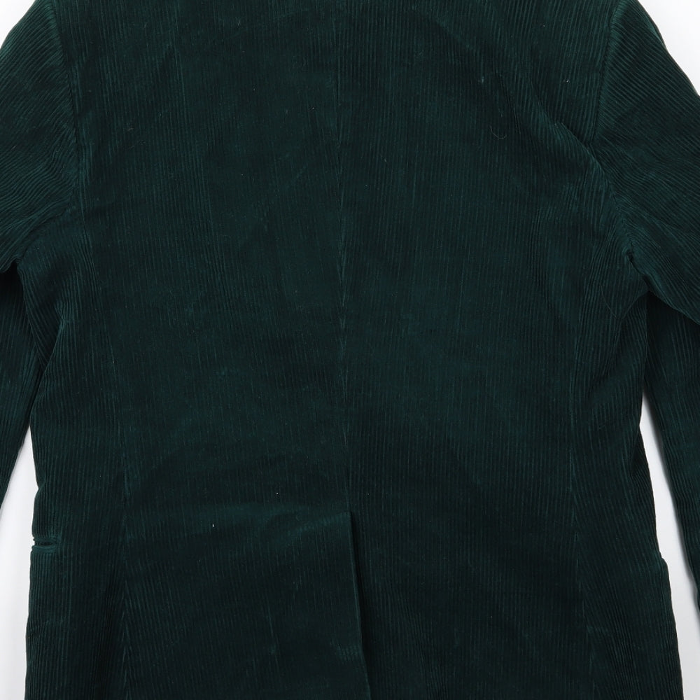 Harbarry Mens Green  Corduroy Jacket Suit Jacket Size 36