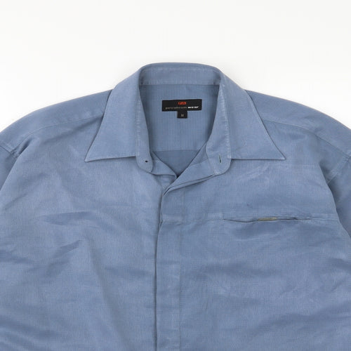 Petroleum Mens Blue    Button-Up Size M