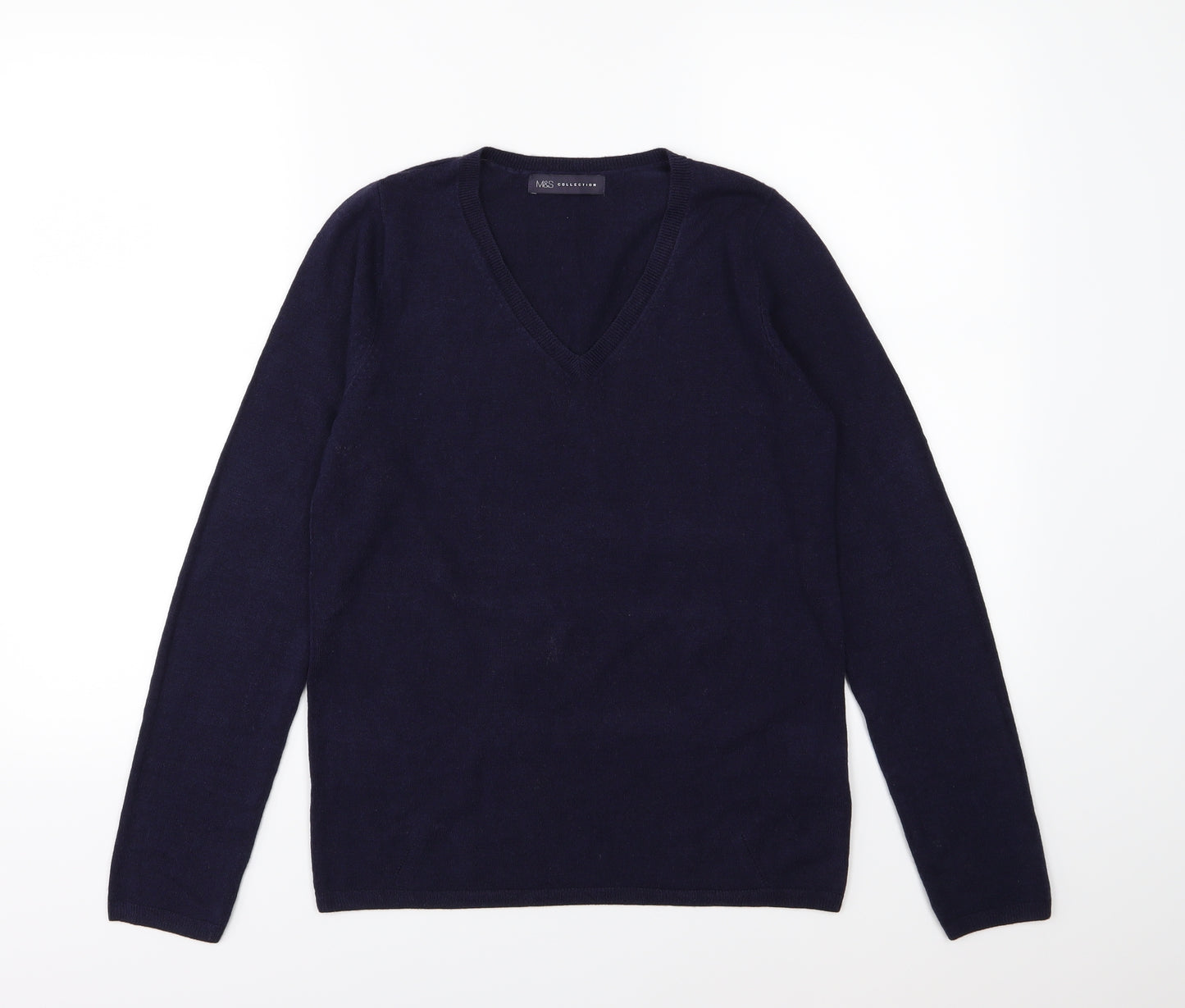 Marks and Spencer Womens Blue  Knit Pullover Jumper Size 10