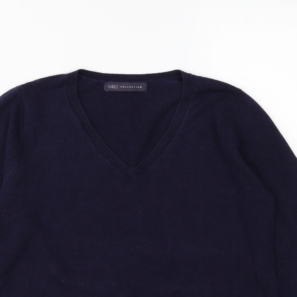 Marks and Spencer Womens Blue  Knit Pullover Jumper Size 10