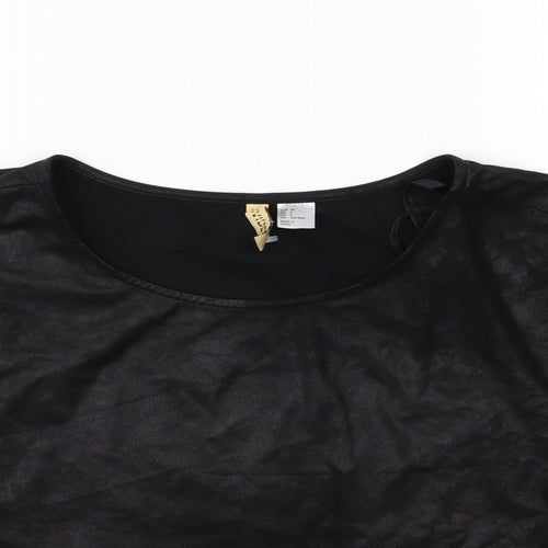 Divided by H&M Womens Black   Basic T-Shirt Size 8