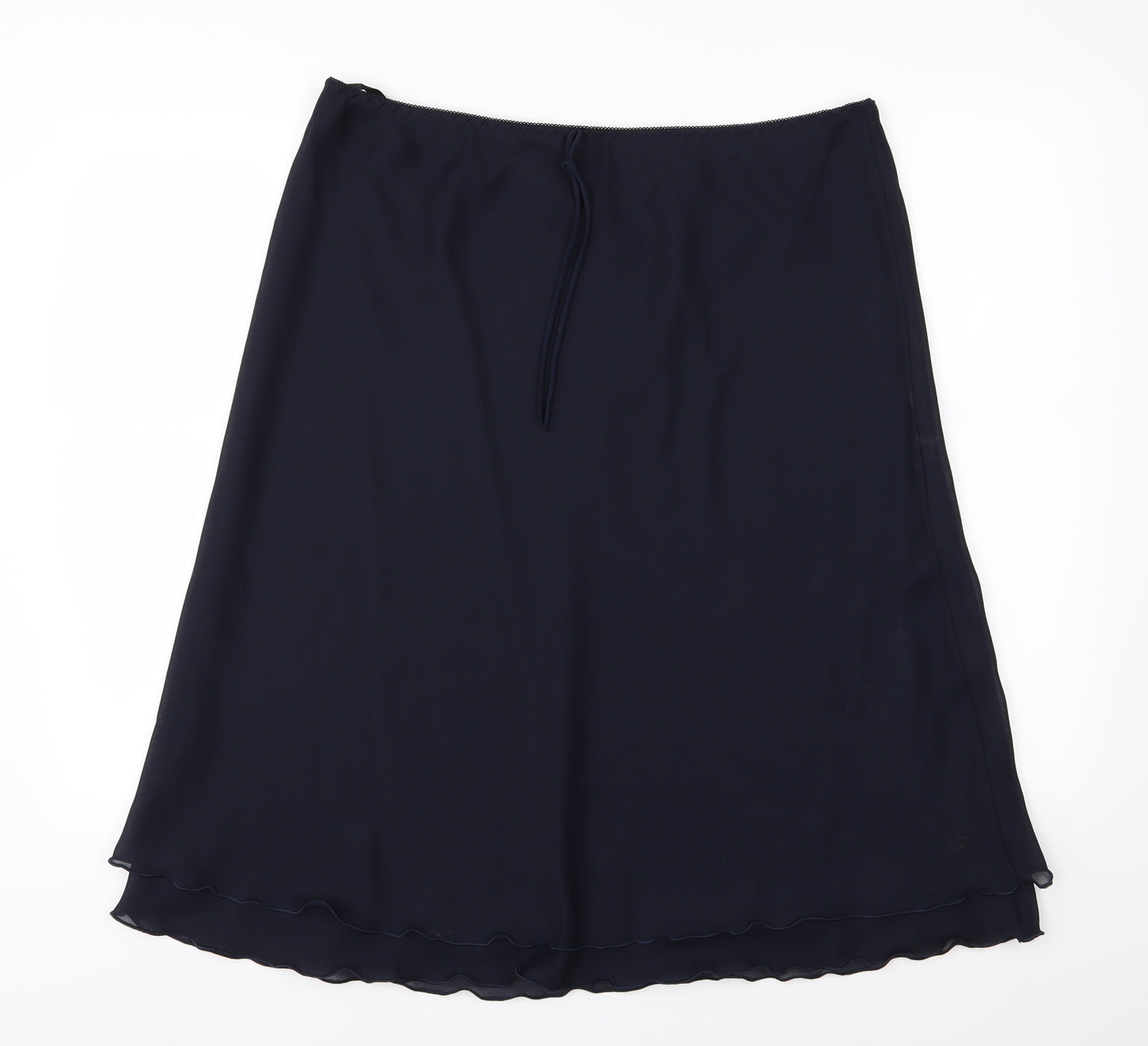 Bonmarché Womens Blue  Chiffon A-Line Skirt Size 22