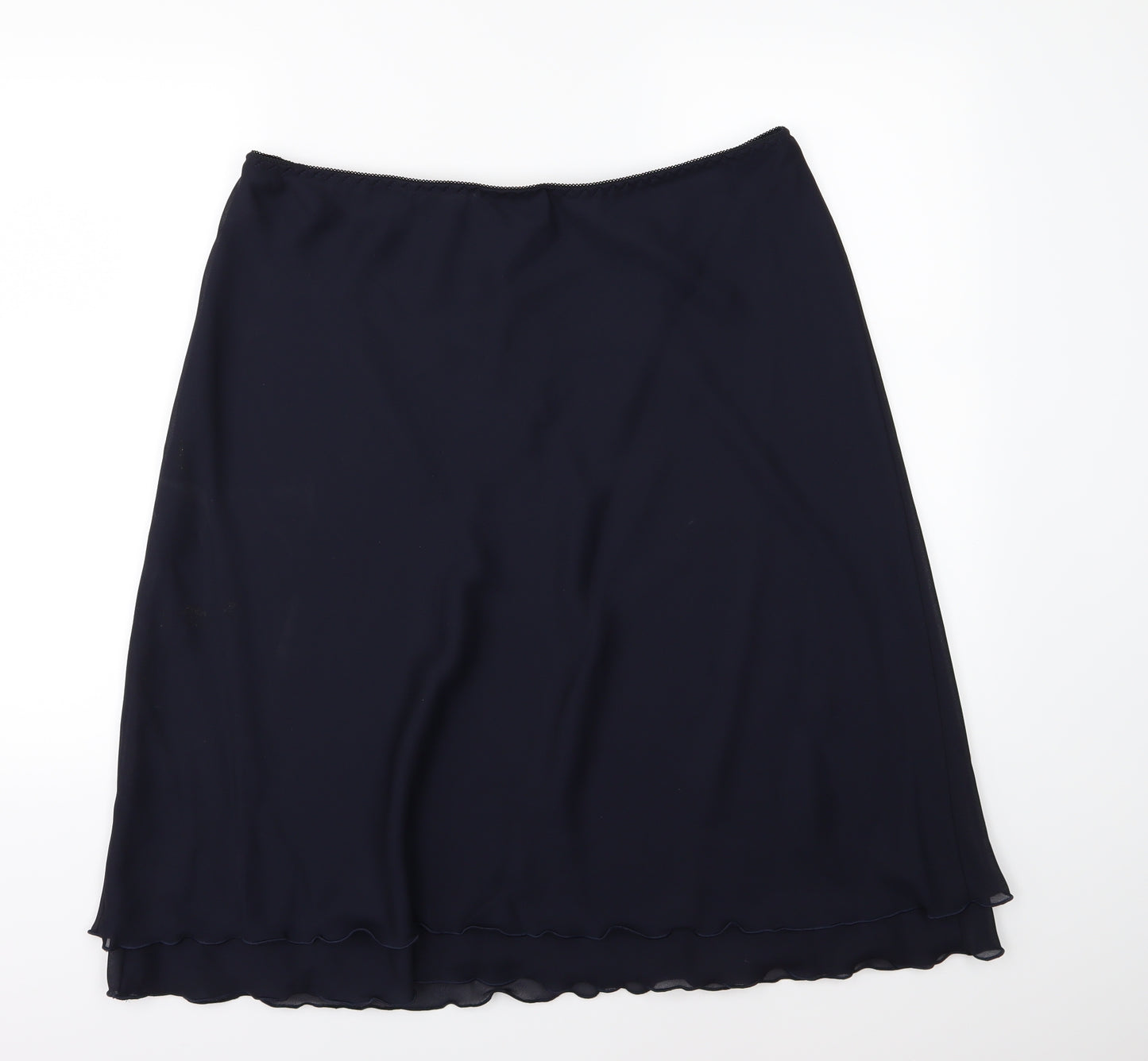 Bonmarché Womens Blue  Chiffon A-Line Skirt Size 22