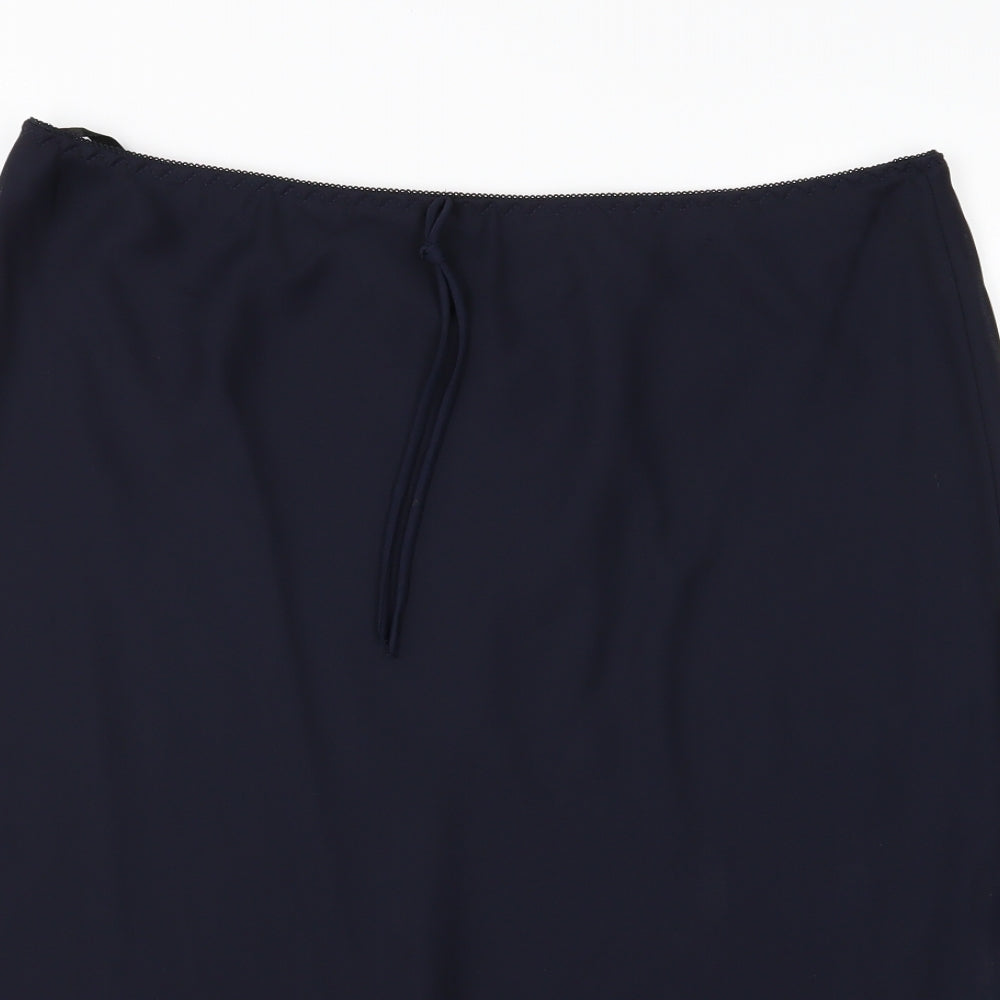 Bonmarché Womens Blue  Chiffon A-Line Skirt Size 22