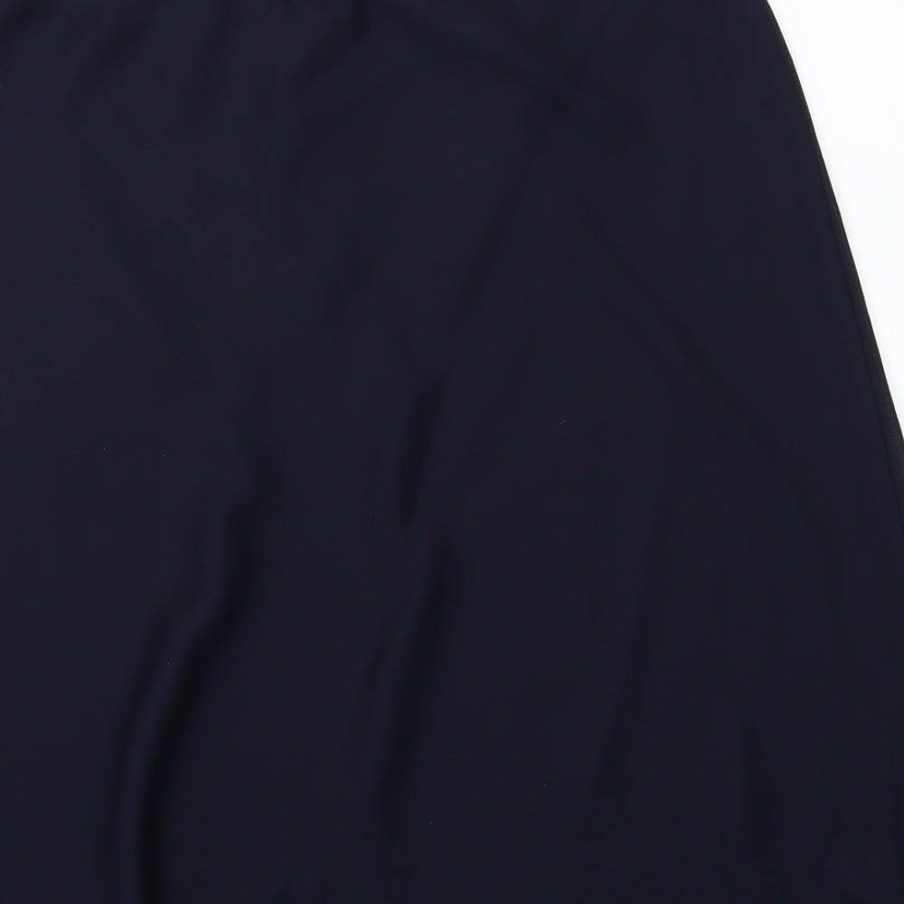Bonmarché Womens Blue  Chiffon A-Line Skirt Size 22