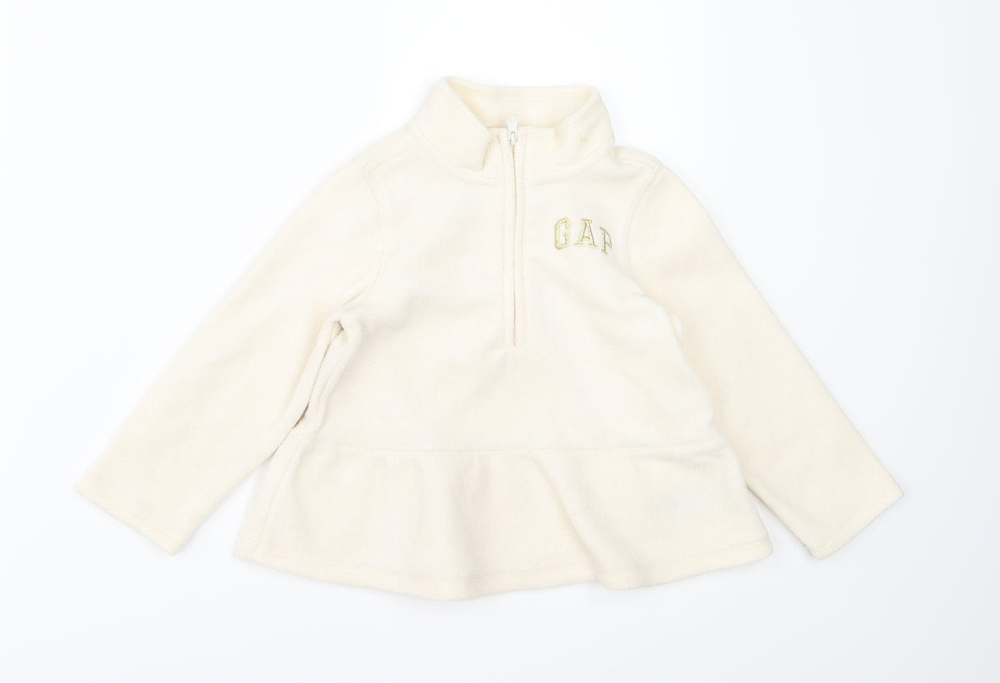 Gap Girls Ivory  Fleece Jacket  Size 3 Years