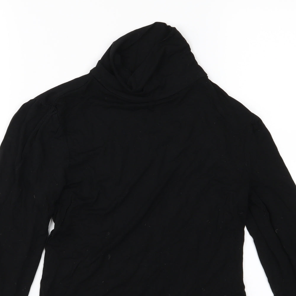 New Look Womens Black  Jersey Basic T-Shirt Size 8
