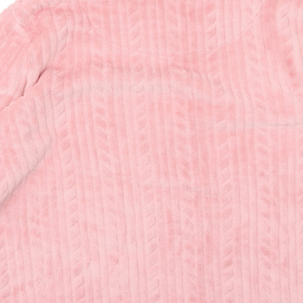 Love to lounge  Womens Pink  Fleece Top Pyjama Top Size L
