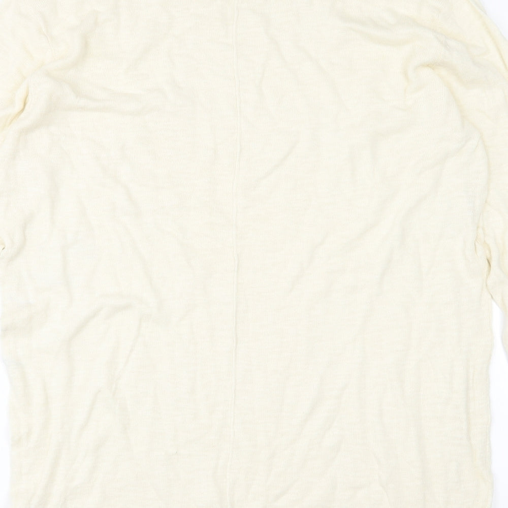 Divided by H&M Mens Ivory  Knit Pullover Jumper Size L