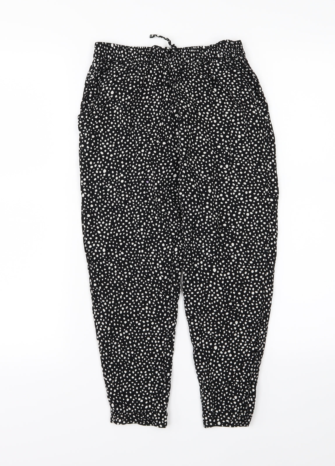 NEXT Girls Black Polka Dot  Harem Trousers Size 9 Years