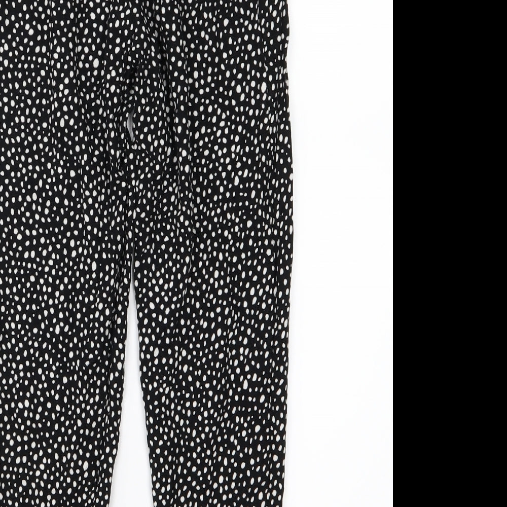 NEXT Girls Black Polka Dot  Harem Trousers Size 9 Years