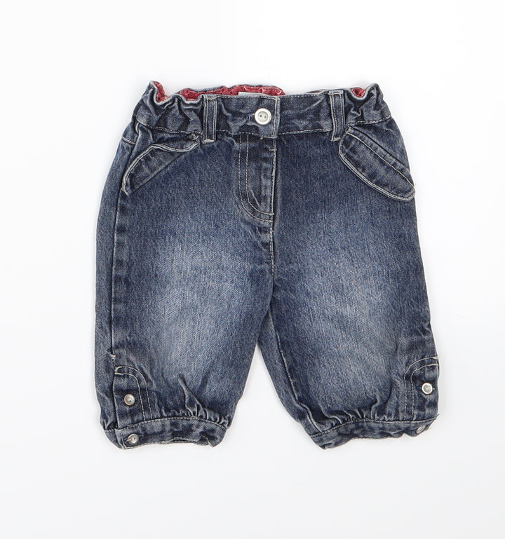 Kimbaloo Girls Blue Denim Cropped Jeans Size 12 Months