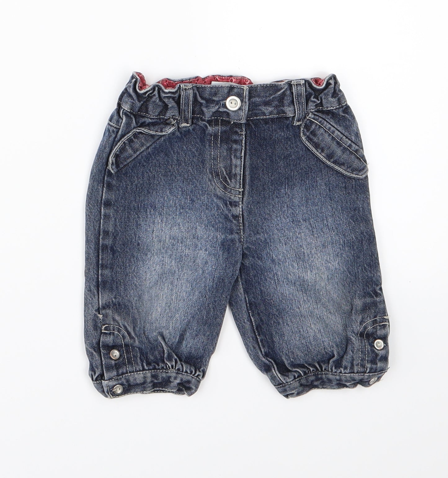Kimbaloo Girls Blue  Denim Cropped Jeans Size 12 Months