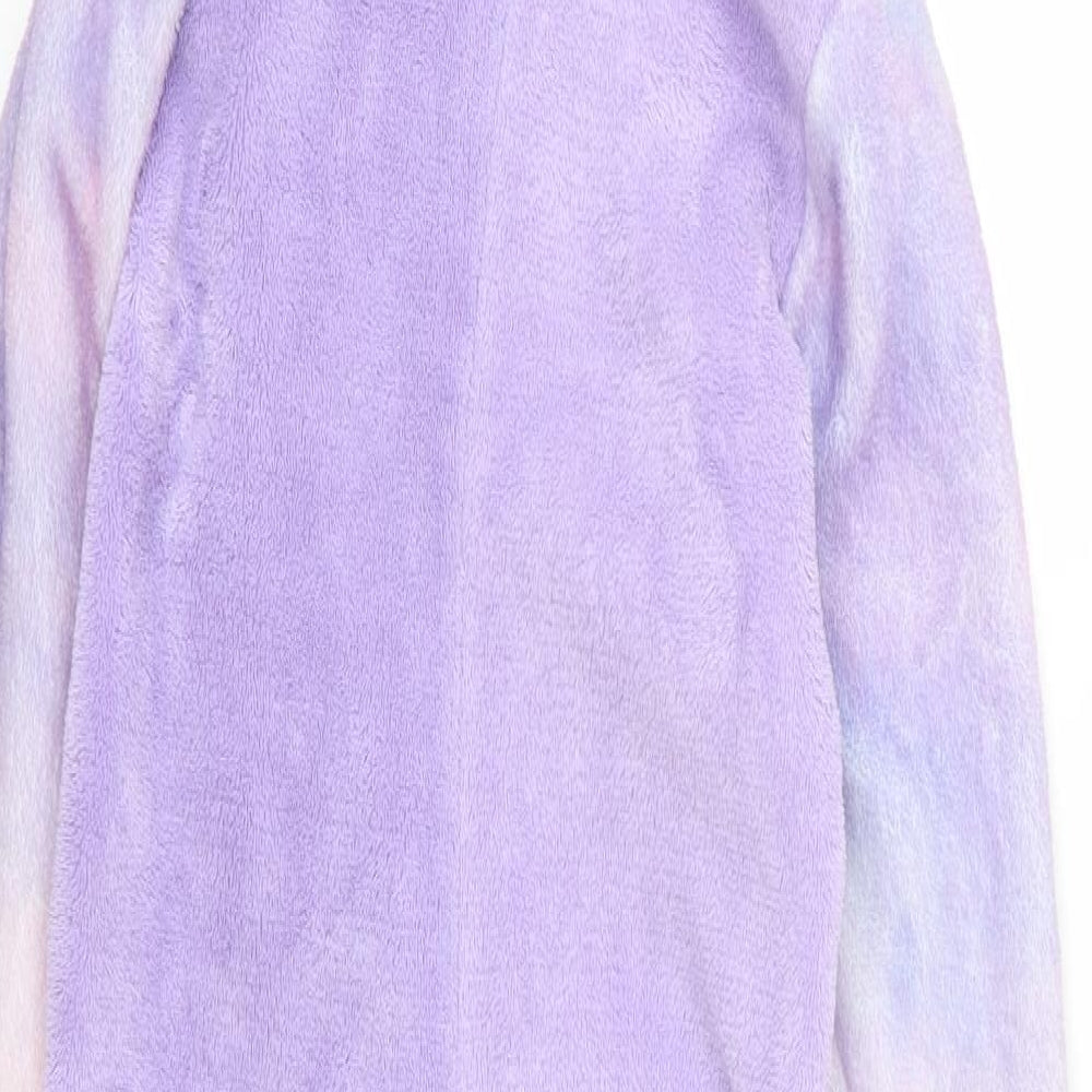 F&F Girls Purple  Fleece  One Piece Size 6-7 Years  - Frozen Elsa