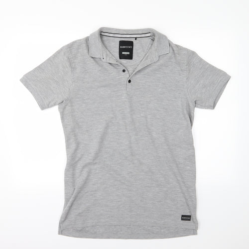 Nanny State Mens Grey  Jersey  Polo Size L