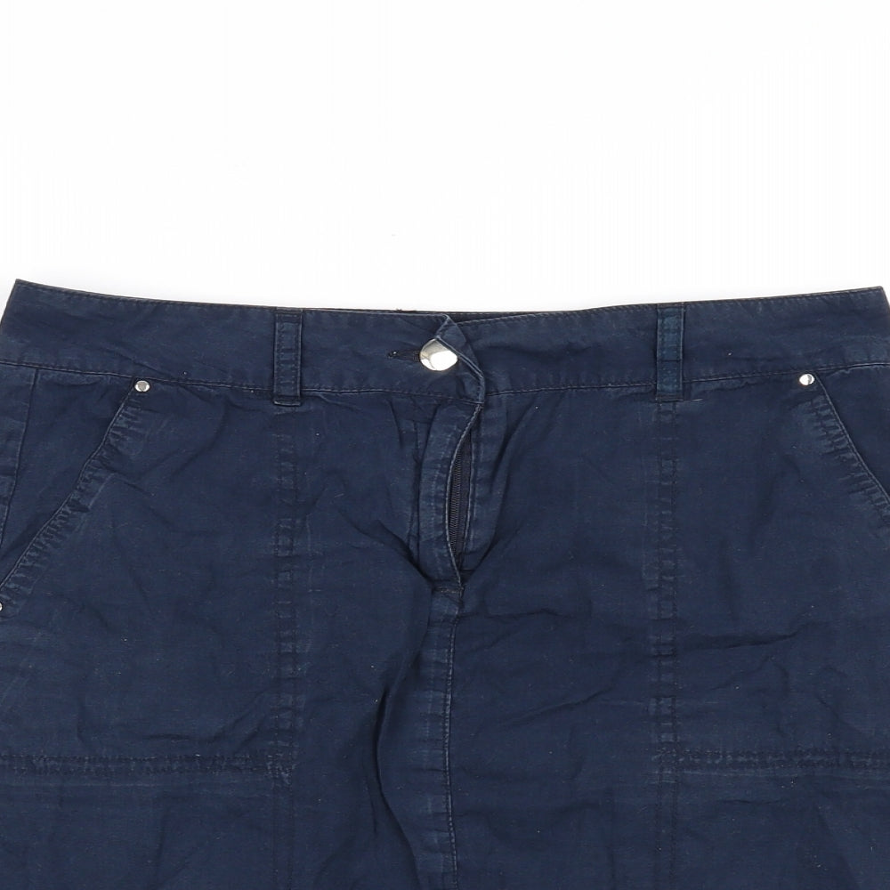 Dorothy Perkins Womens Blue   Mini Skirt Size 8