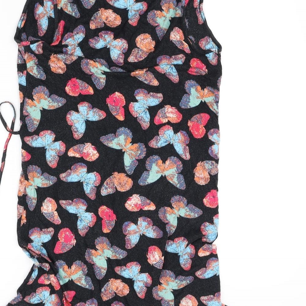 SIMPLEY BE Womens Black Floral  Fit & Flare  Size 14