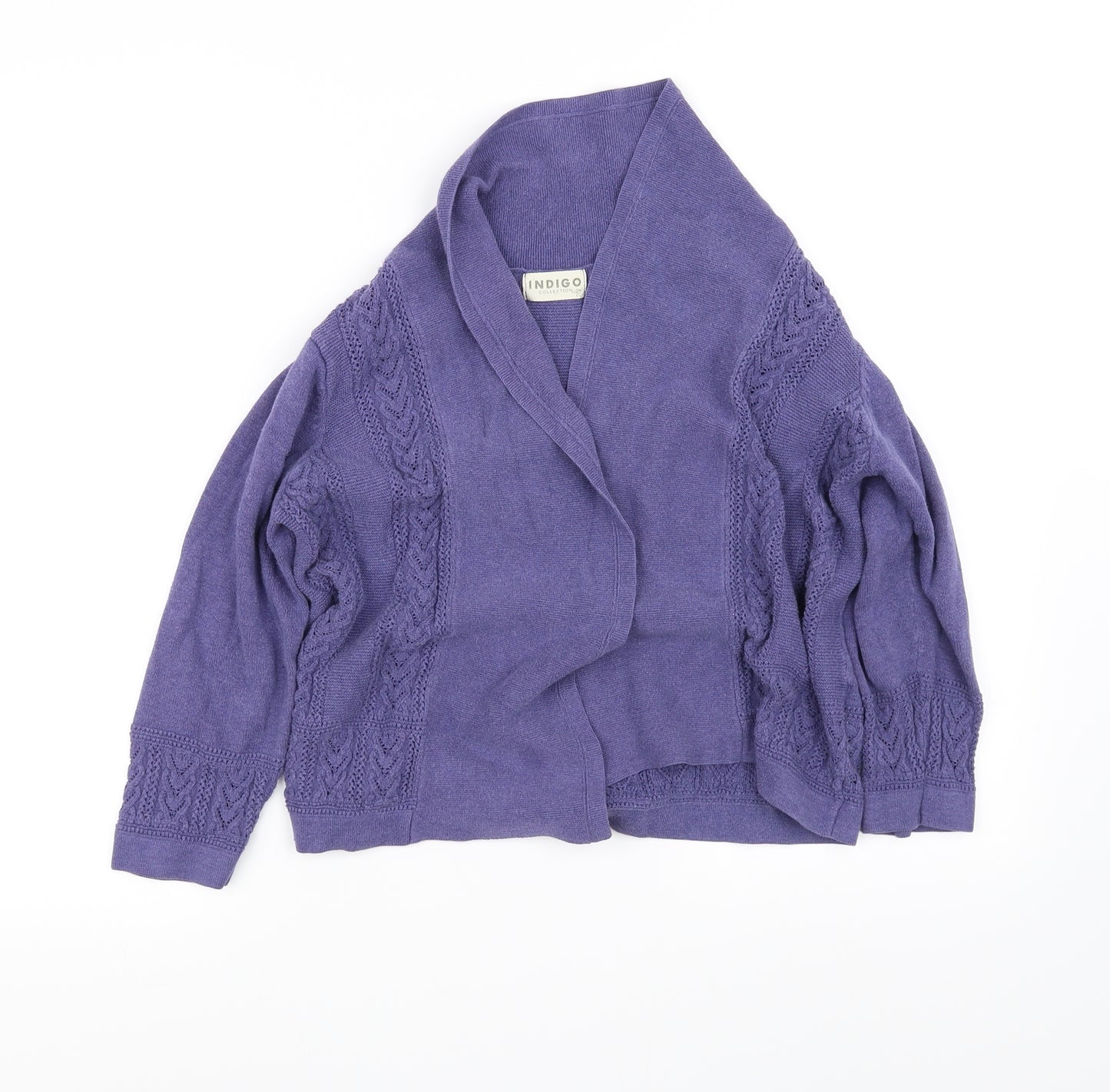 Indigo Womens Purple   Cardigan Jumper Size 10