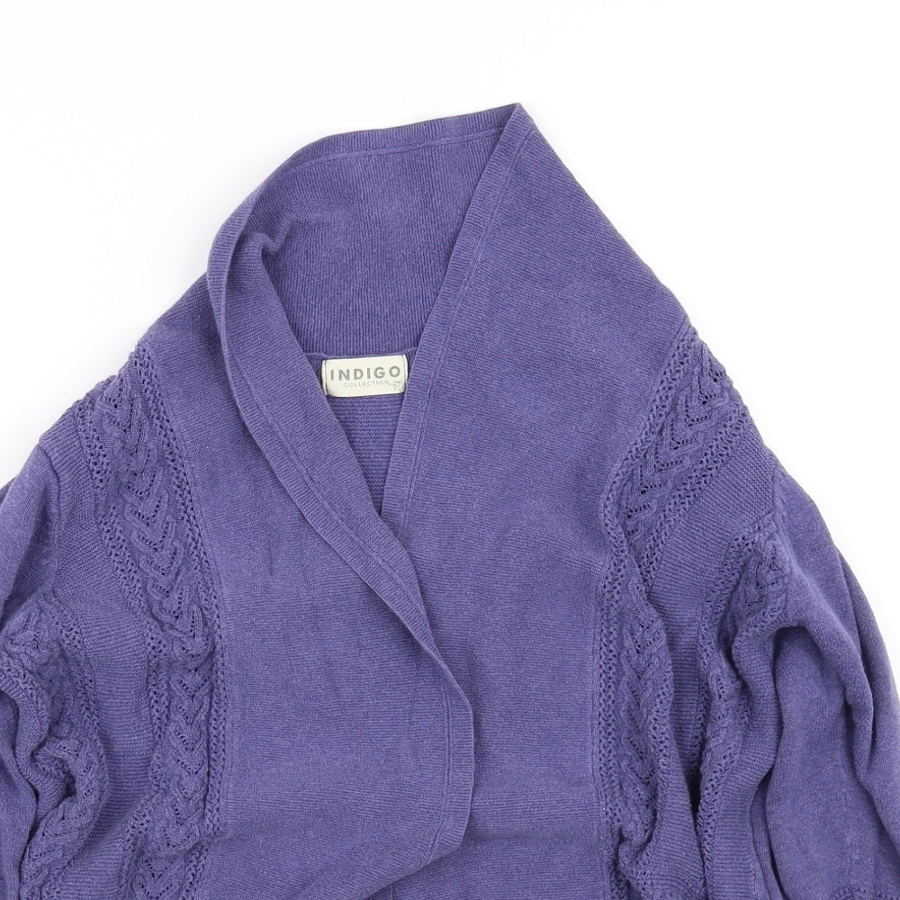 Indigo Womens Purple   Cardigan Jumper Size 10
