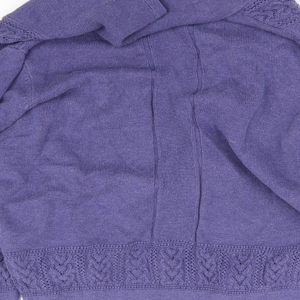 Indigo Womens Purple   Cardigan Jumper Size 10