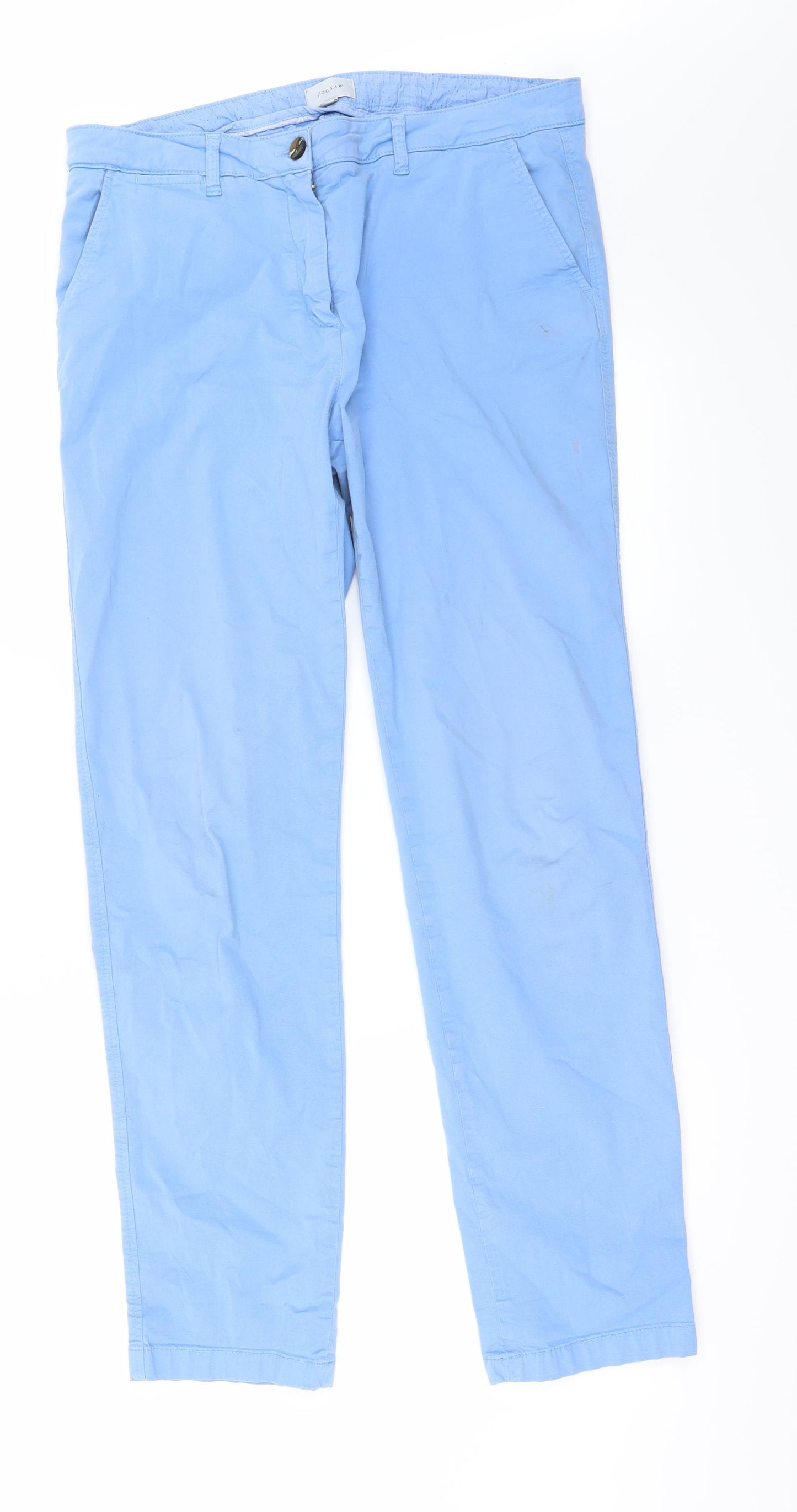 Jigsaw Womens Blue   Trousers  Size 14 L30 in