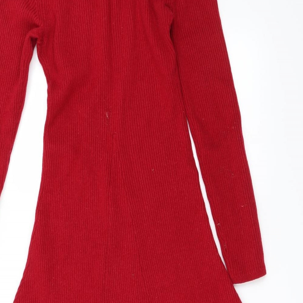 Karen Millen Womens Red   Fit & Flare  Size XS