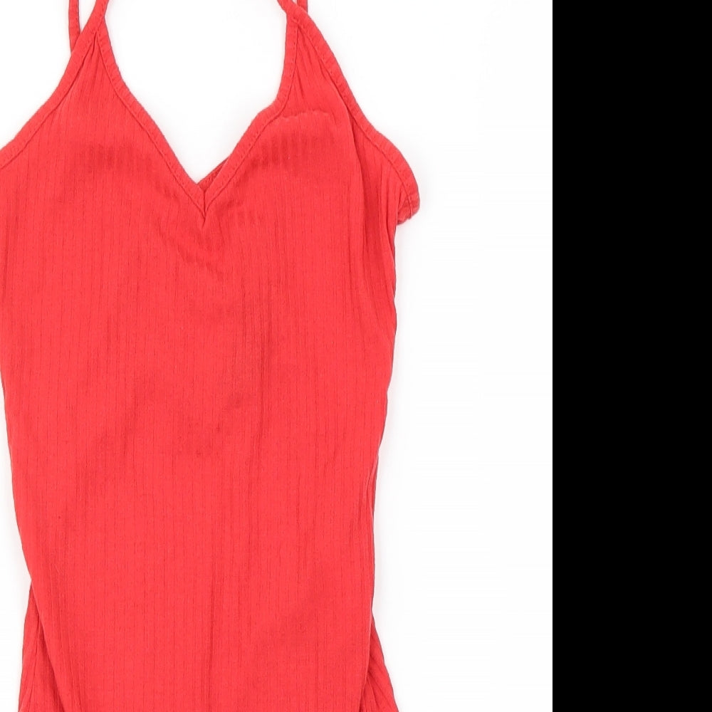 new look  Womens Red   Bodysuit One-Piece Size 8