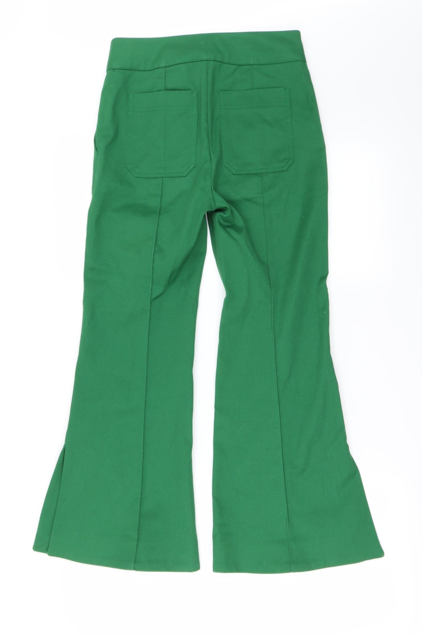 H&M Womens Green   Flared Jeans Size 6 L27 in