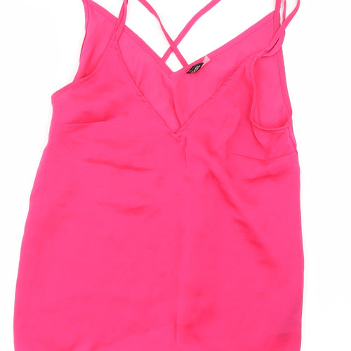 H&M Womens Pink   Basic Blouse Size 8