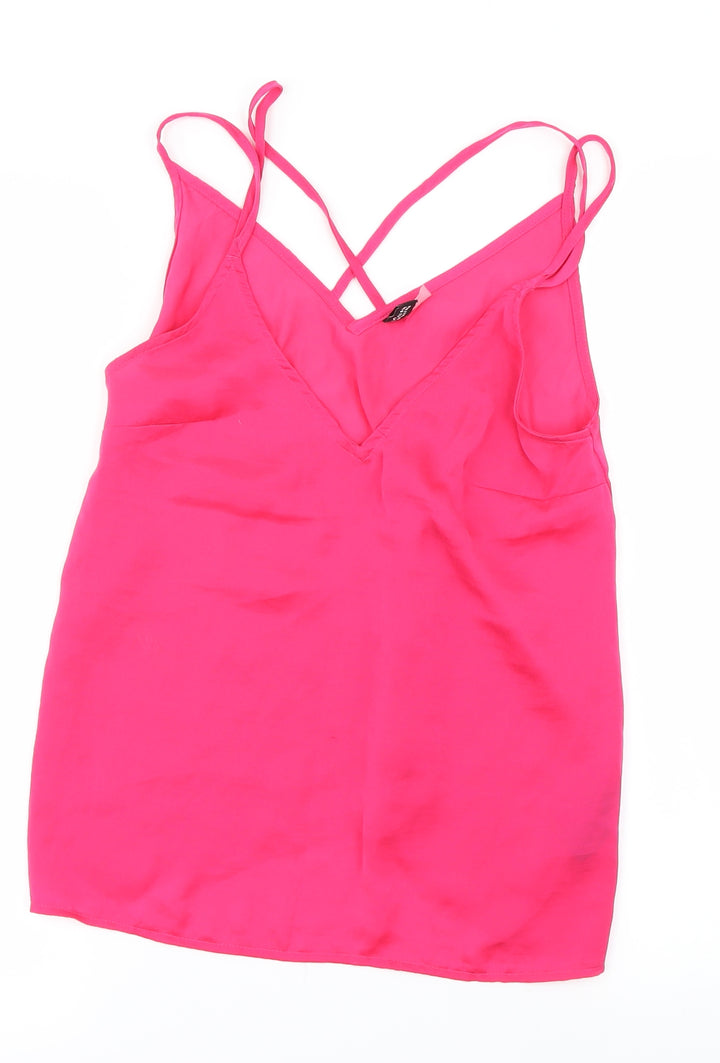 H&M Womens Pink Basic Blouse Size 8